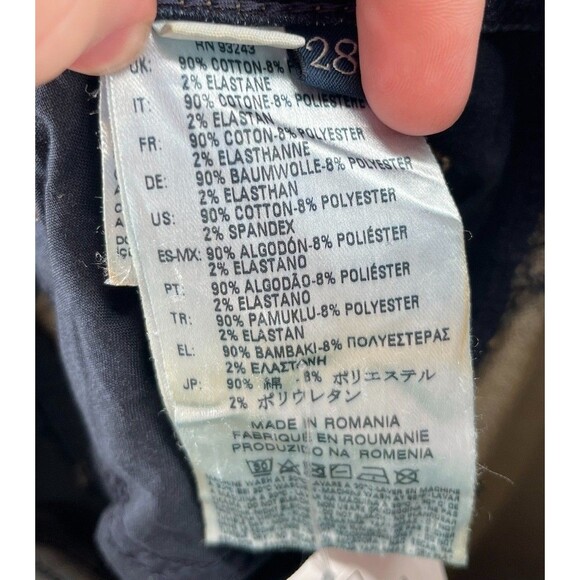 Diesel Jeans Women's Size 28 Blue Thavar Denim + Sweat Pants Cotton Blend - Picture 8 of 9